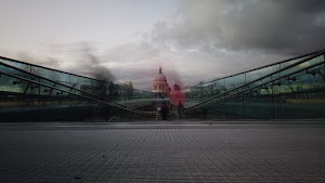 Millennium Bridge Long Exposure Looking Toward St. Paul's Cathedral, London
