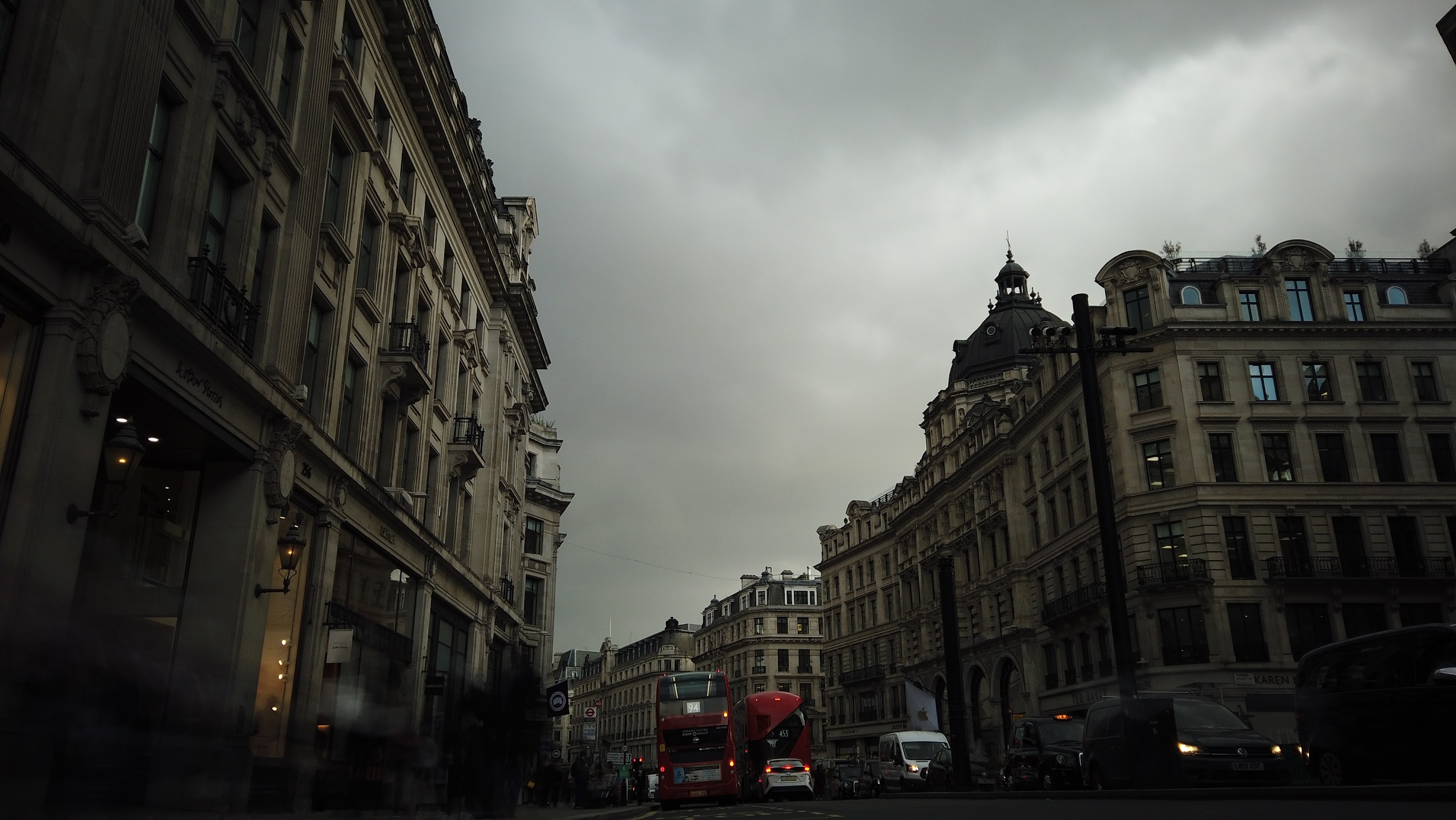 Long Exposure on a Grand London Street at Dusk