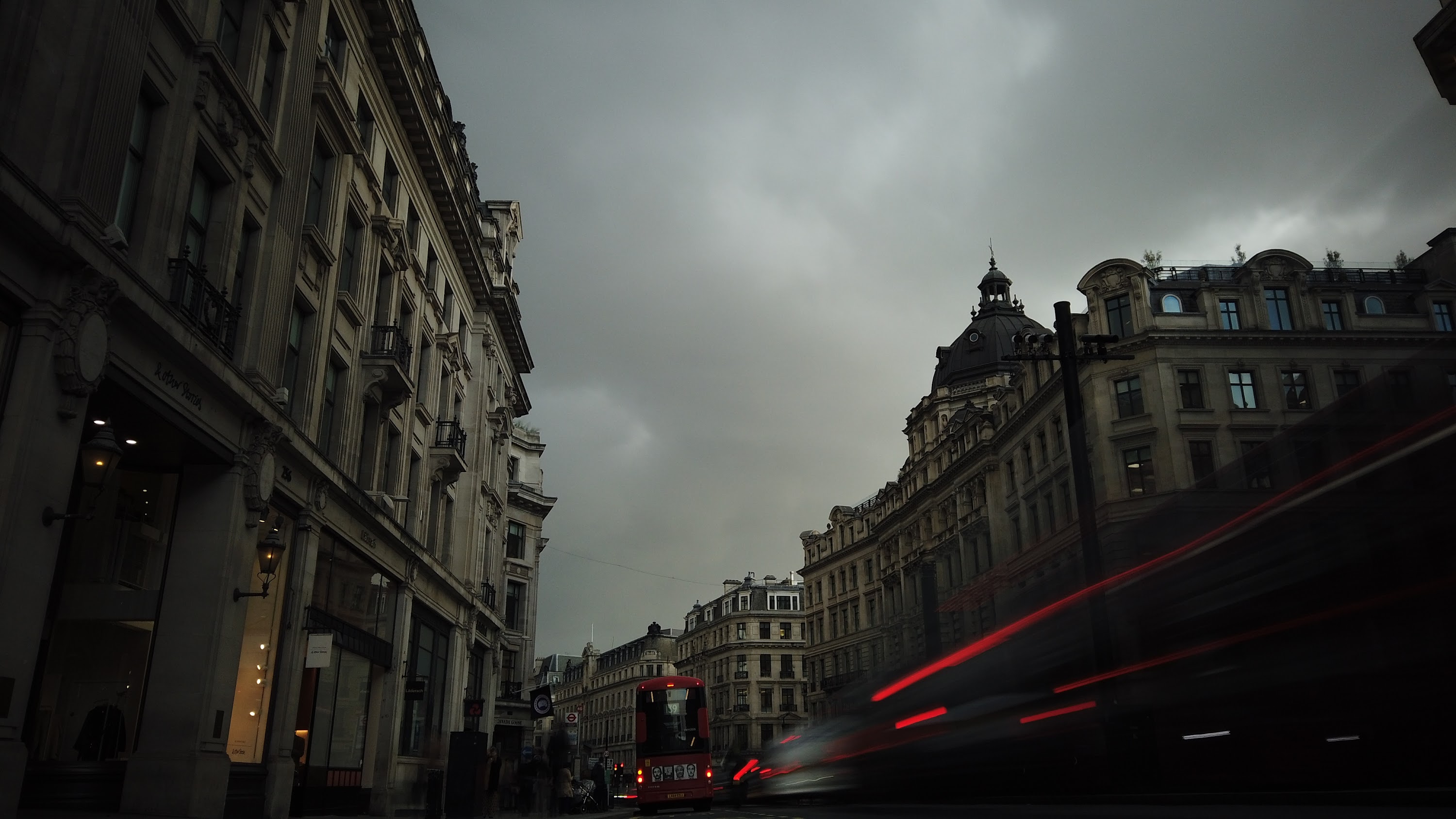 Long Exposure on a Grand London Street at Dusk