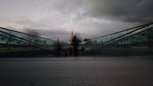 Millennium Bridge Long Exposure Looking Toward St. Paul's Cathedral, London