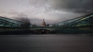 Millennium Bridge Long Exposure Looking Toward St. Paul's Cathedral, London