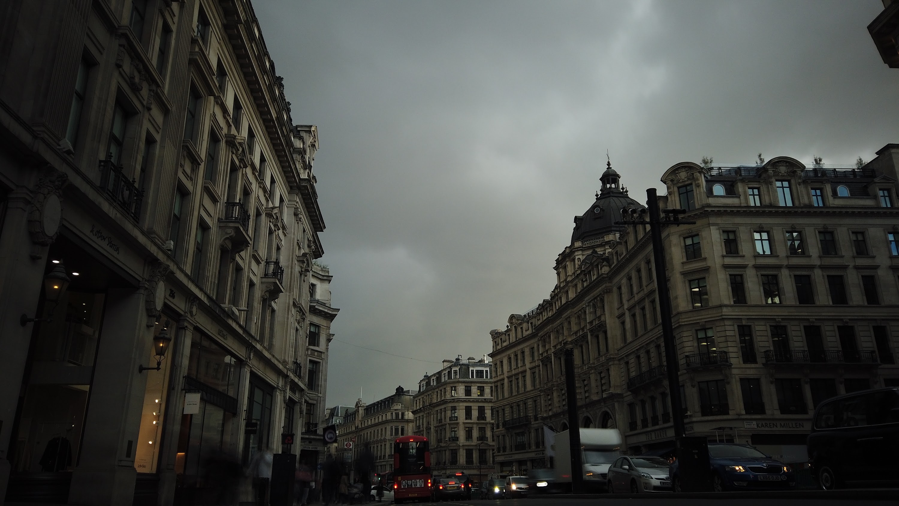 Long Exposure on a Grand London Street at Dusk