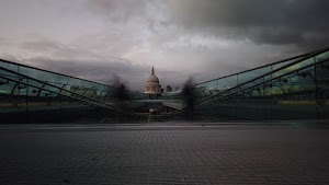 Millennium Bridge Long Exposure Looking Toward St. Paul's Cathedral, London