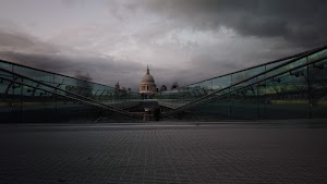 Millennium Bridge Long Exposure Looking Toward St. Paul's Cathedral, London