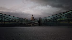 Millennium Bridge Long Exposure Looking Toward St. Paul's Cathedral, London