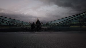 Millennium Bridge Long Exposure Looking Toward St. Paul's Cathedral, London
