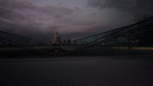 Millennium Bridge Long Exposure Looking Toward St. Paul's Cathedral, London
