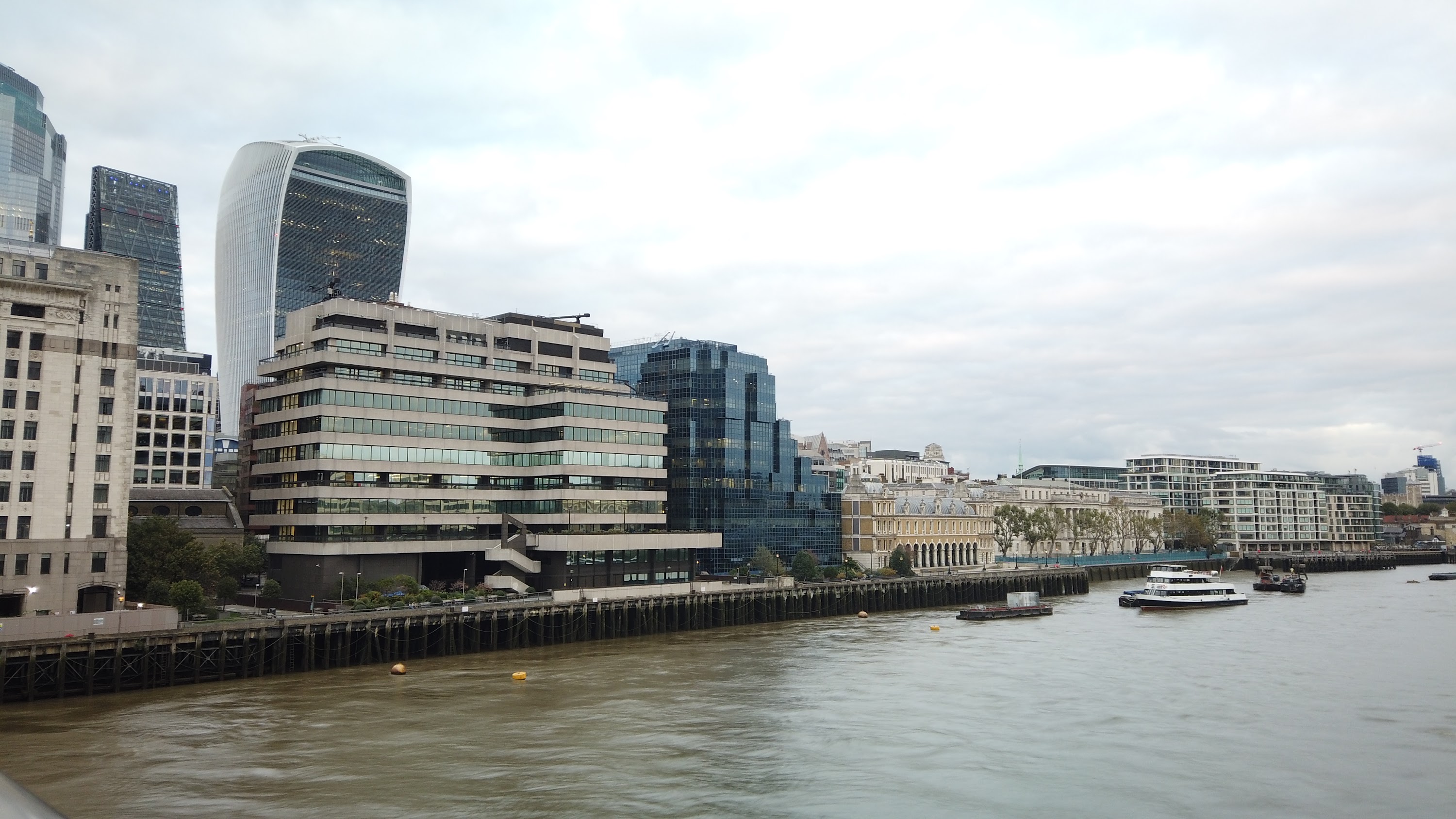 River Thames Looking East Toward Tower Bridge, London