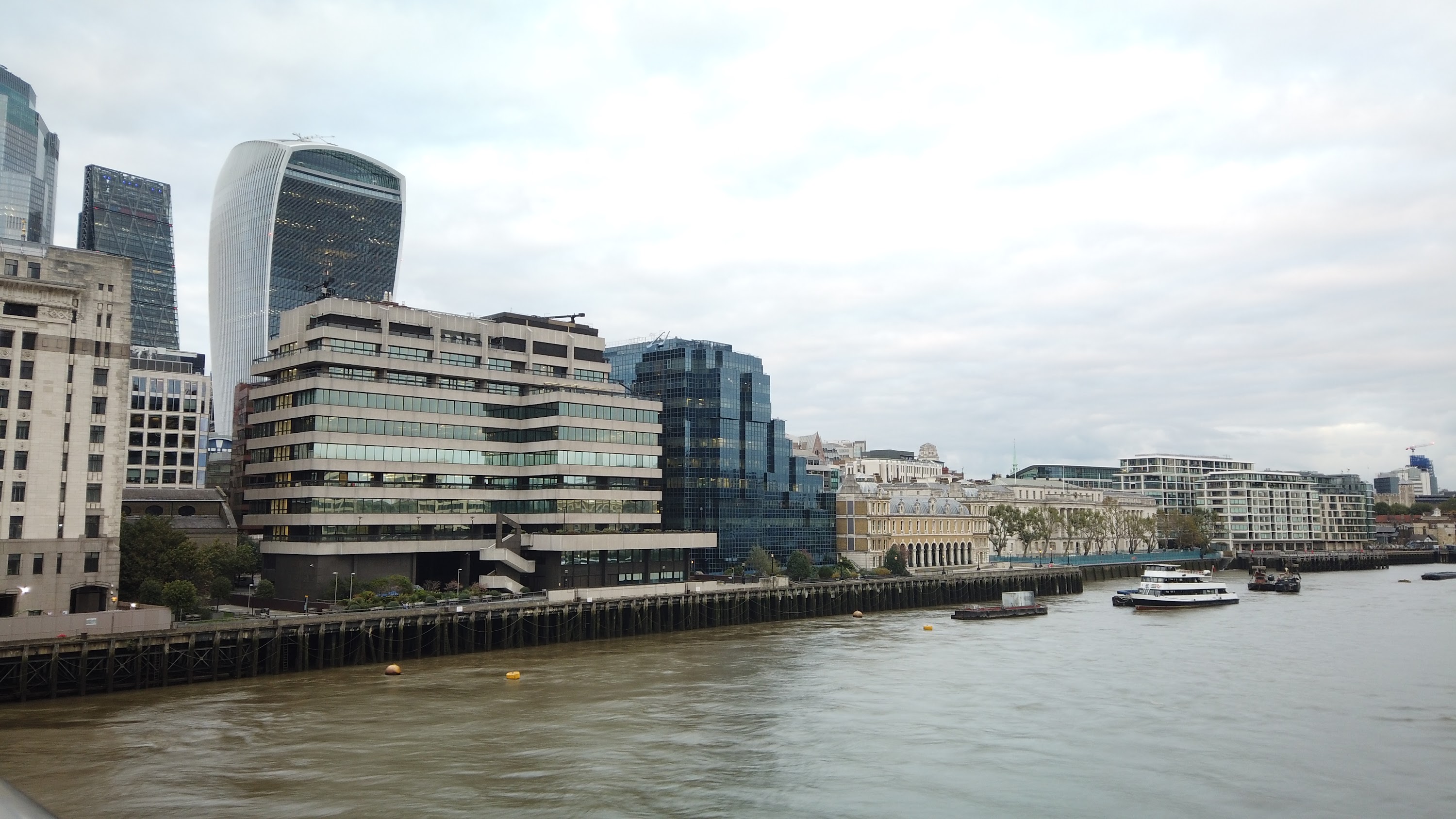 River Thames Looking East Toward Tower Bridge, London