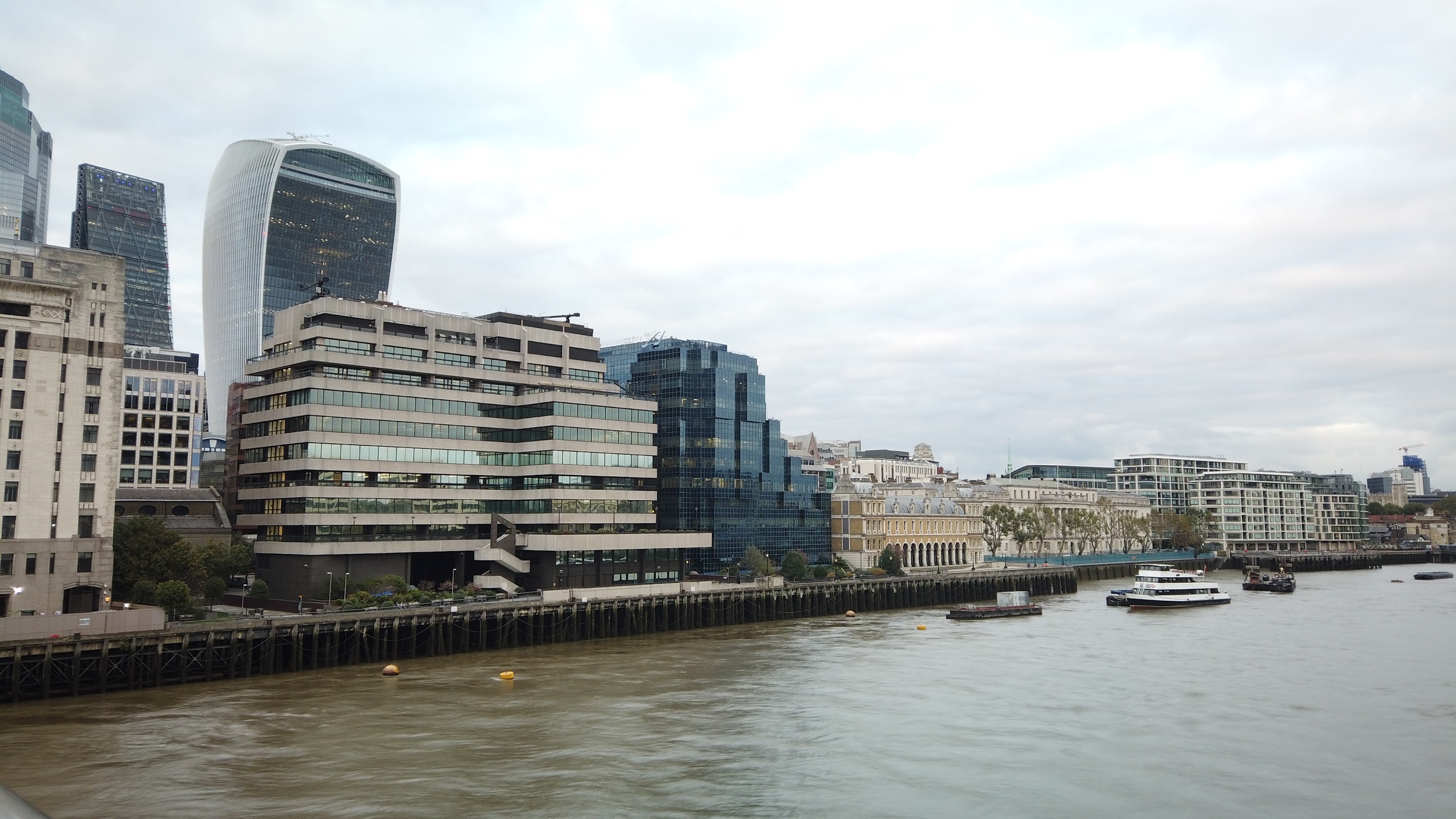 River Thames Looking East Toward Tower Bridge, London