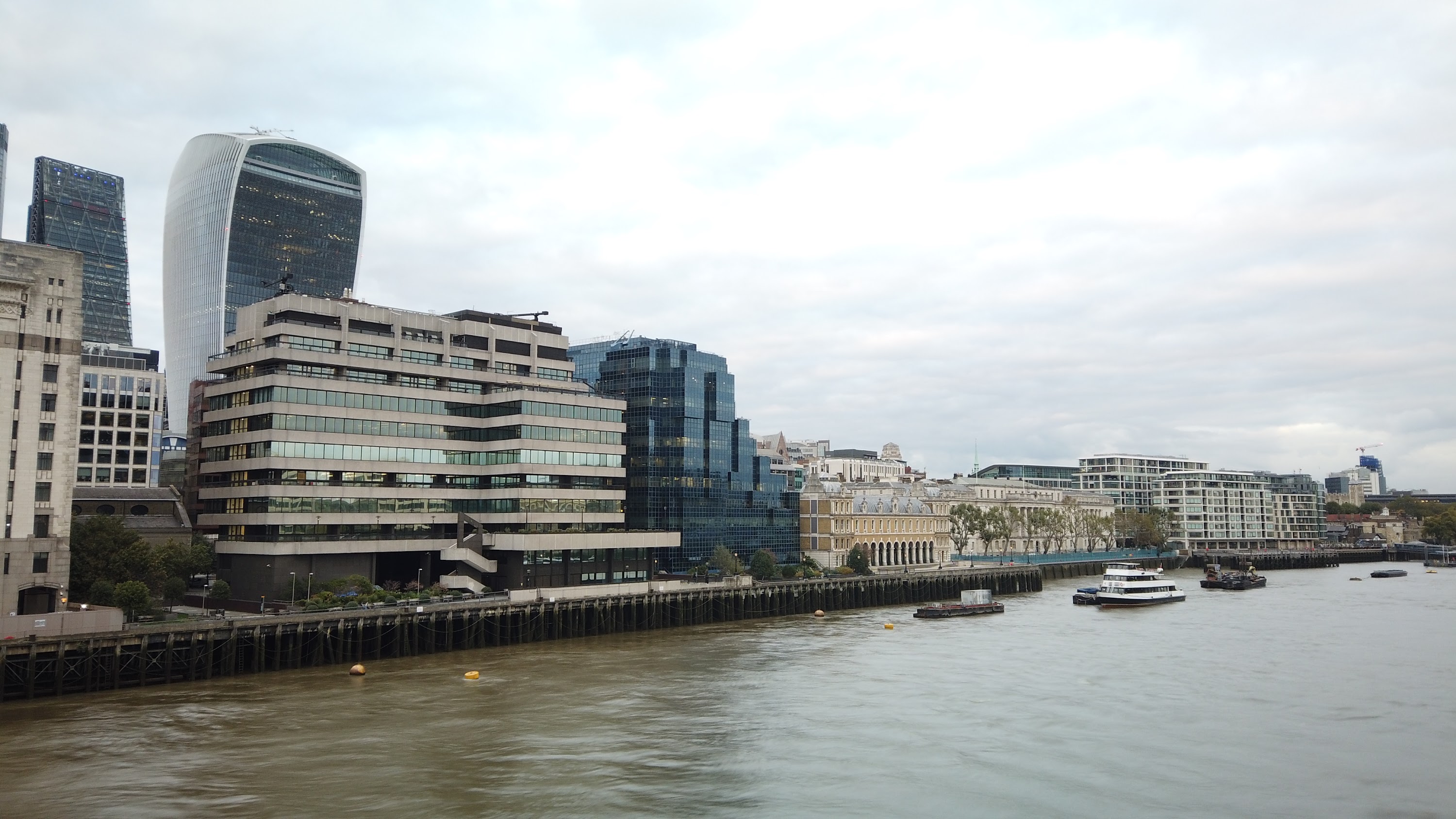 River Thames Looking East Toward Tower Bridge, London
