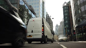 City of London Financial District Street View with The Gherkin