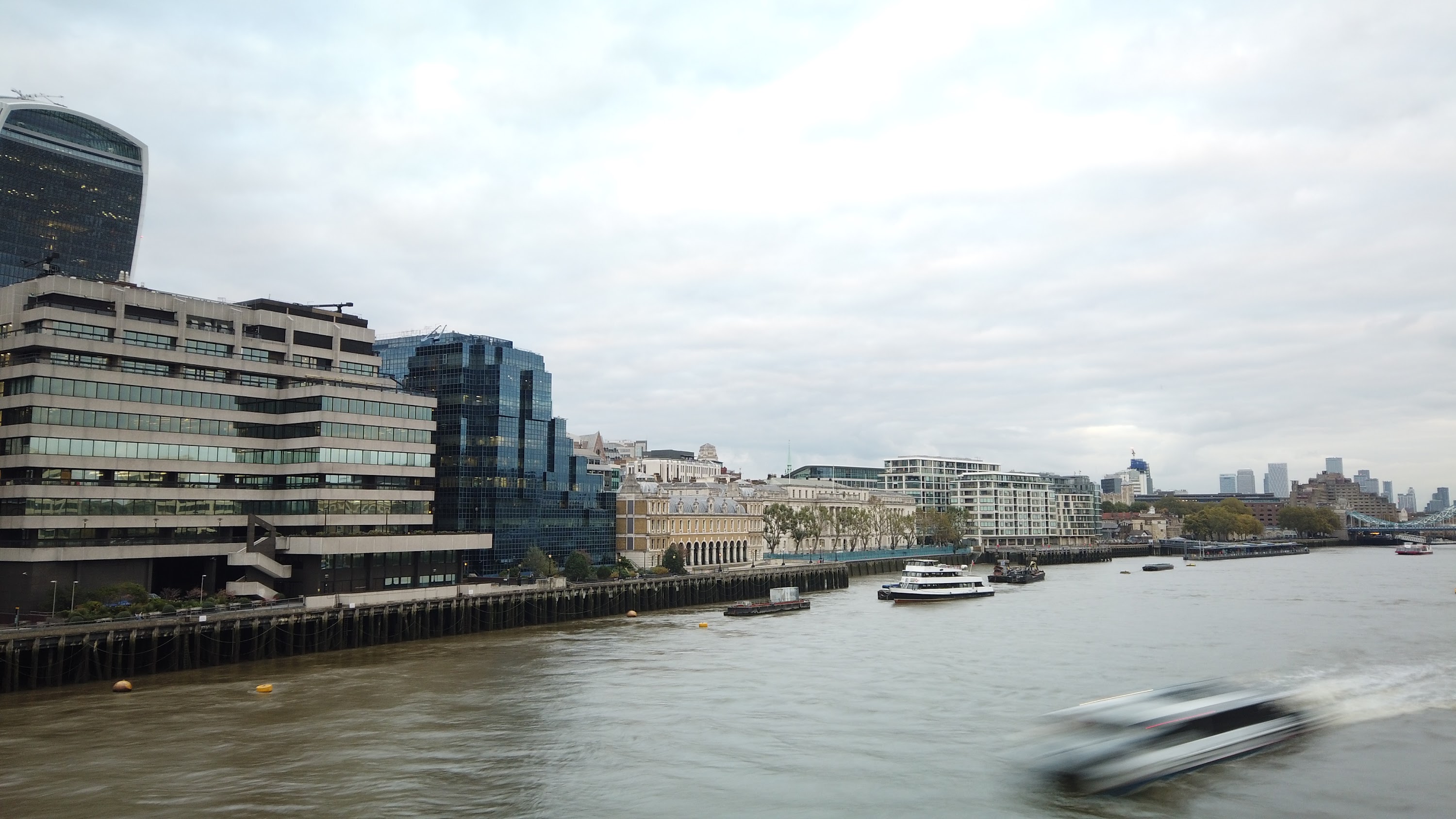 River Thames Looking East Toward Tower Bridge, London
