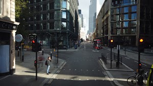 City of London Bus Lane — Buses & Cycles Only Sign