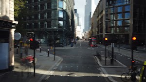 City of London Bus Lane — Buses & Cycles Only Sign
