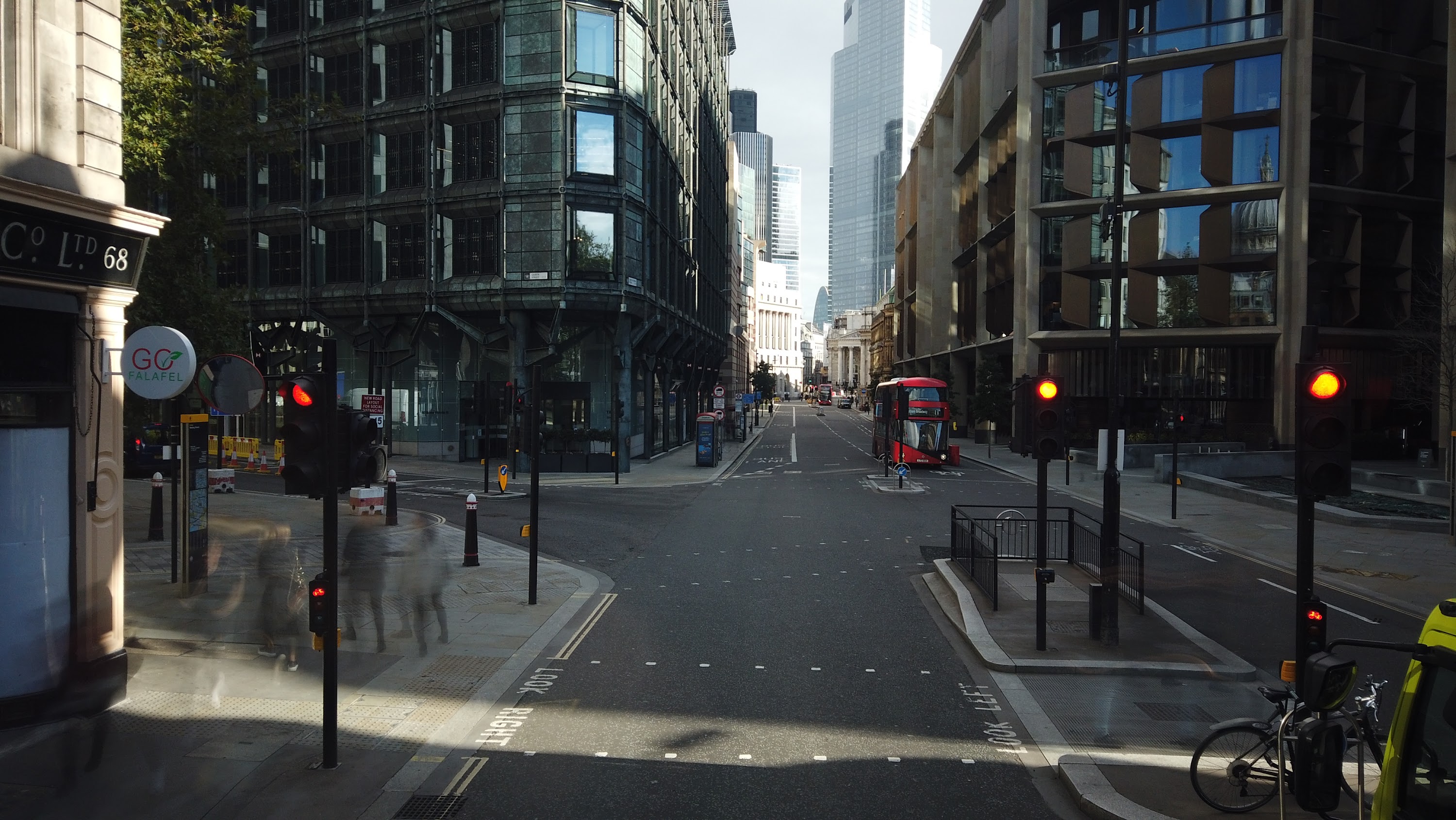 City of London Bus Lane — Buses & Cycles Only Sign