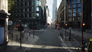 City of London Bus Lane — Buses & Cycles Only Sign