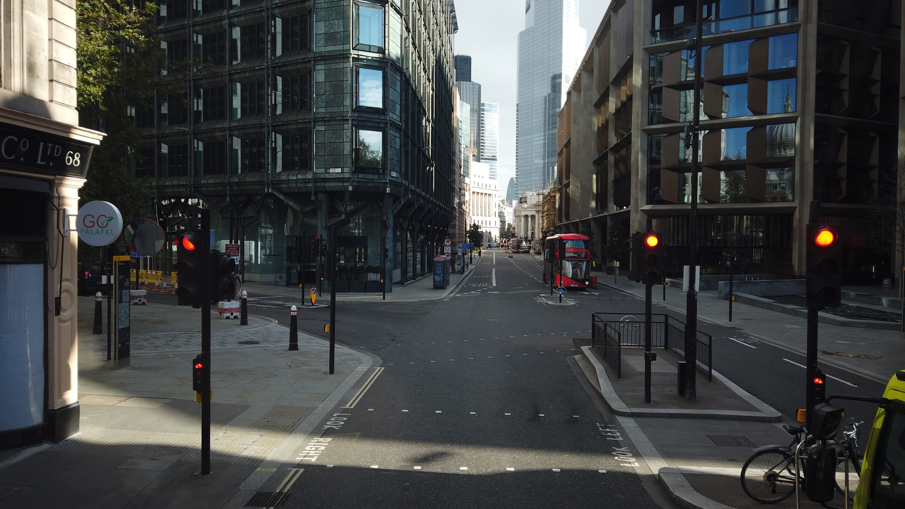 City of London Bus Lane — Buses & Cycles Only Sign