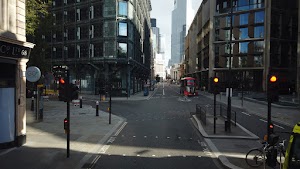 City of London Bus Lane — Buses & Cycles Only Sign