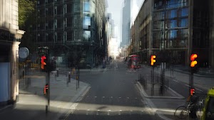 City of London Bus Lane — Buses & Cycles Only Sign