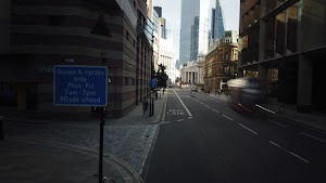 City of London Bus Lane — Buses & Cycles Only Sign