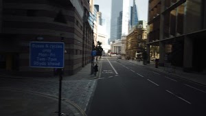 City of London Bus Lane — Buses & Cycles Only Sign