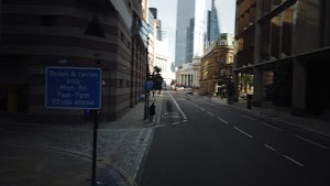City of London Bus Lane — Buses & Cycles Only Sign
