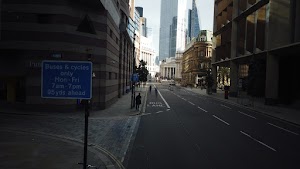 City of London Bus Lane — Buses & Cycles Only Sign