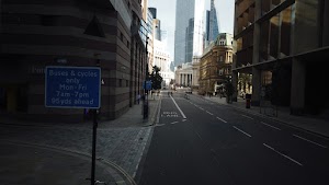 City of London Bus Lane — Buses & Cycles Only Sign