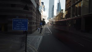 City of London Bus Lane — Buses & Cycles Only Sign