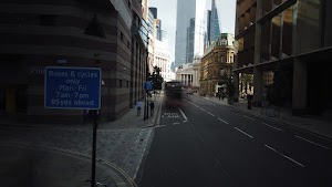 City of London Bus Lane — Buses & Cycles Only Sign