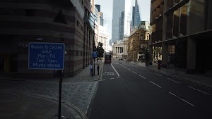 City of London Bus Lane — Buses & Cycles Only Sign