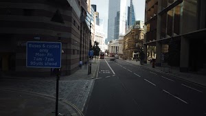 City of London Bus Lane — Buses & Cycles Only Sign