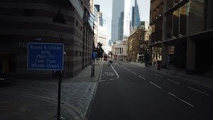 City of London Bus Lane — Buses & Cycles Only Sign