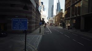 City of London Bus Lane — Buses & Cycles Only Sign