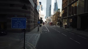 City of London Bus Lane — Buses & Cycles Only Sign