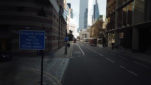 City of London Bus Lane — Buses & Cycles Only Sign