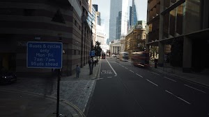 City of London Bus Lane — Buses & Cycles Only Sign