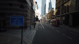 City of London Bus Lane — Buses & Cycles Only Sign