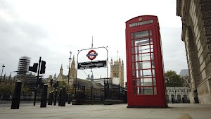 Red Telephone Box at Westminster Station, London