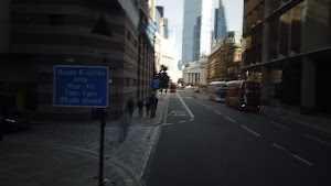 City of London Bus Lane — Buses & Cycles Only Sign