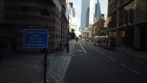 City of London Bus Lane — Buses & Cycles Only Sign