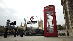 Red Telephone Box at Westminster Station, London