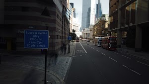 City of London Bus Lane — Buses & Cycles Only Sign