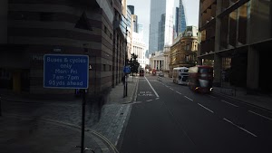 City of London Bus Lane — Buses & Cycles Only Sign