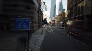 City of London Bus Lane — Buses & Cycles Only Sign