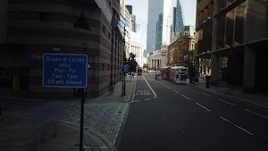 City of London Bus Lane — Buses & Cycles Only Sign