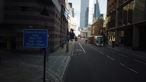 City of London Bus Lane — Buses & Cycles Only Sign