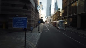 City of London Bus Lane — Buses & Cycles Only Sign