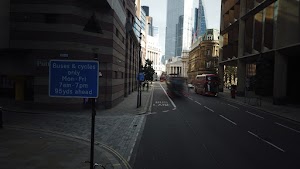 City of London Bus Lane — Buses & Cycles Only Sign